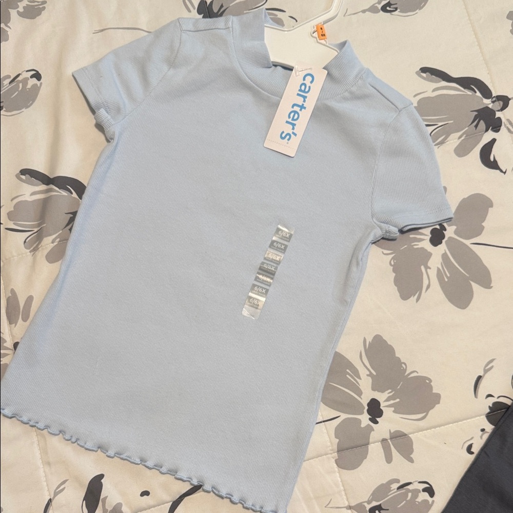 Carter's Soft Blue Short Sleeve Tee
